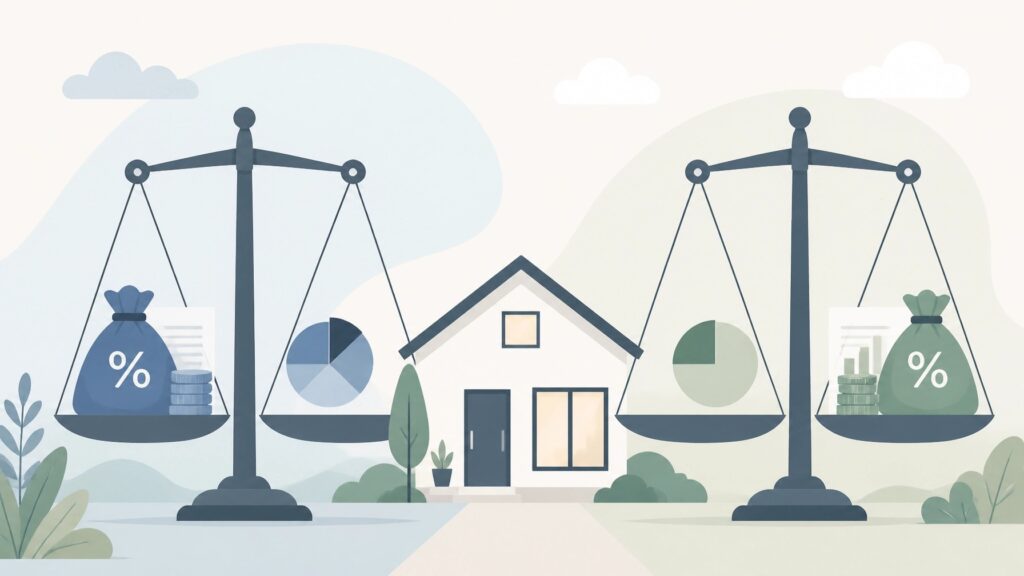 Investment property and interest illustration